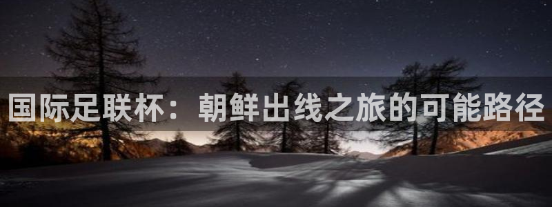 世界杯直播:国际足联杯:朝鲜出线之旅的可能路径